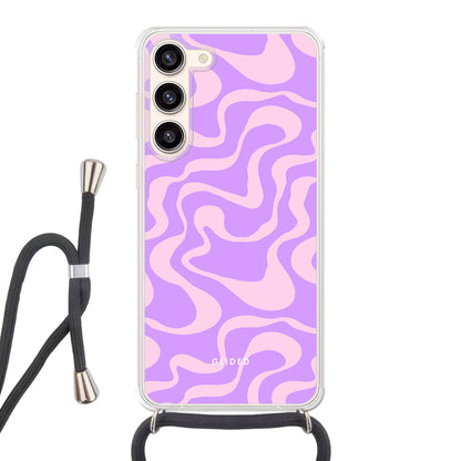 Purple Wave - Samsung Galaxy S23 Plus Handyhülle Crossbody case mit Band