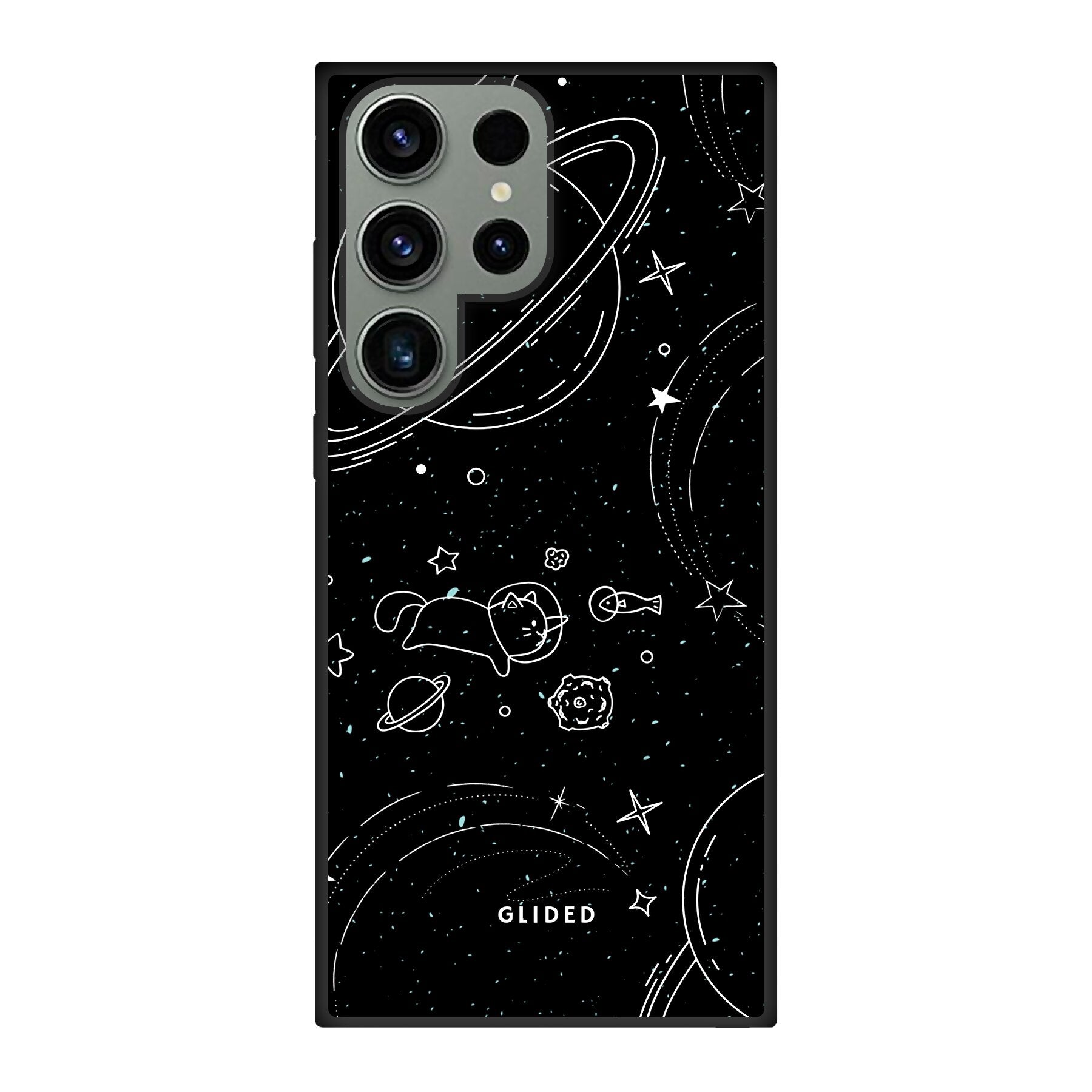 Cosmic Cat - Samsung Galaxy S23 Ultra Handyhülle Biologisch Abbaubar