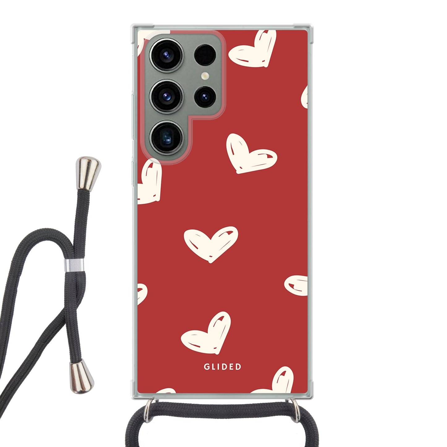 Red Love - Samsung Galaxy S23 Ultra - Crossbody case mit Band