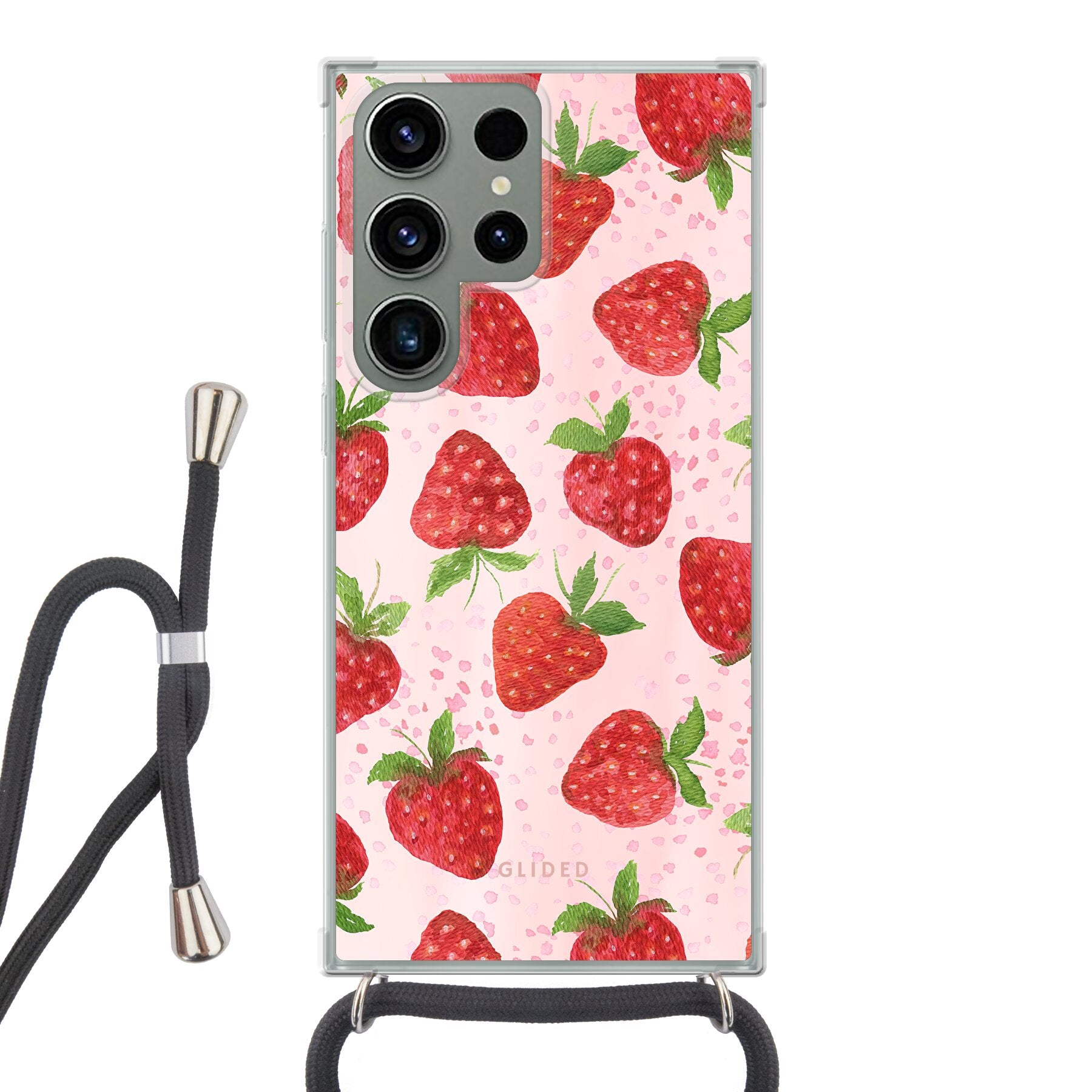 Strawberry Dream - Samsung Galaxy S23 Ultra Handyhülle Crossbody case mit Band