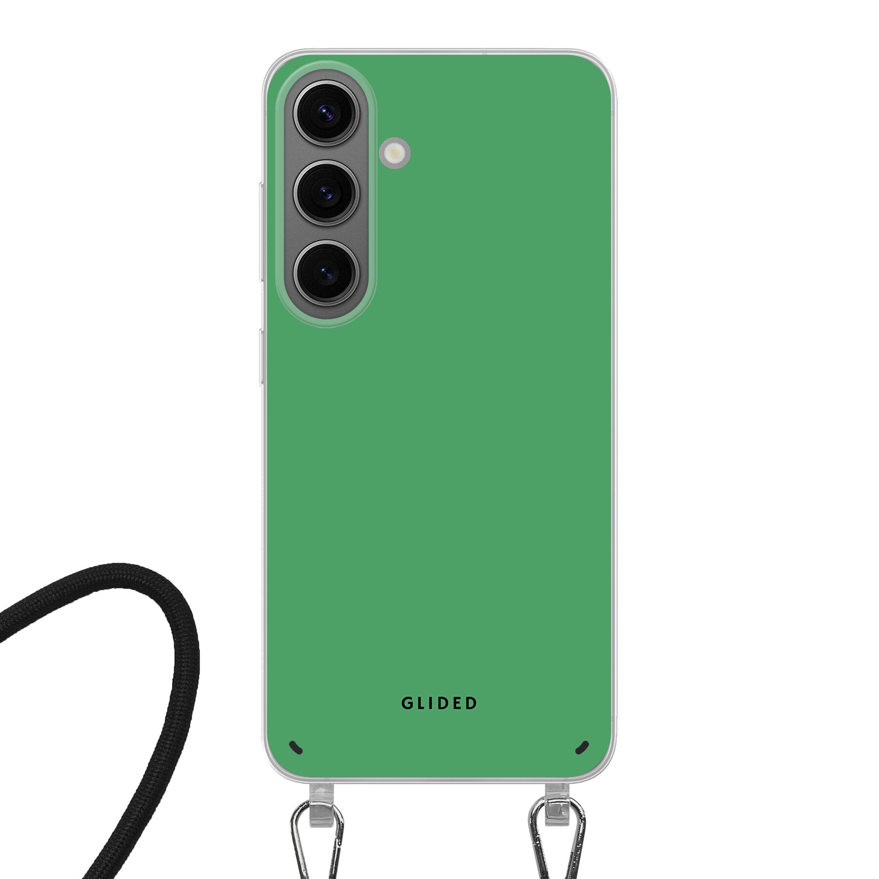 Green Elegance - Samsung Galaxy S24 Handyhülle Crossbody case mit Band