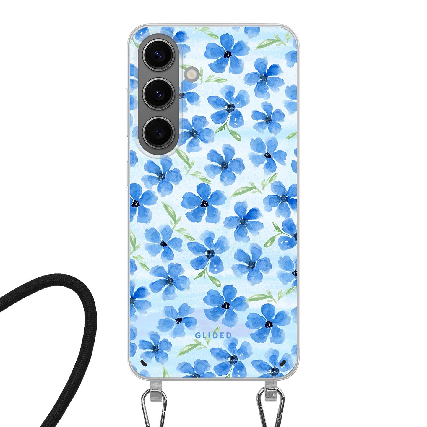 Ocean Blooms - Samsung Galaxy S24 Handyhülle Crossbody case mit Band
