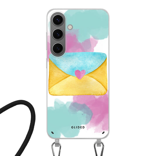 Envelope - Samsung Galaxy S24 - Crossbody case mit Band
