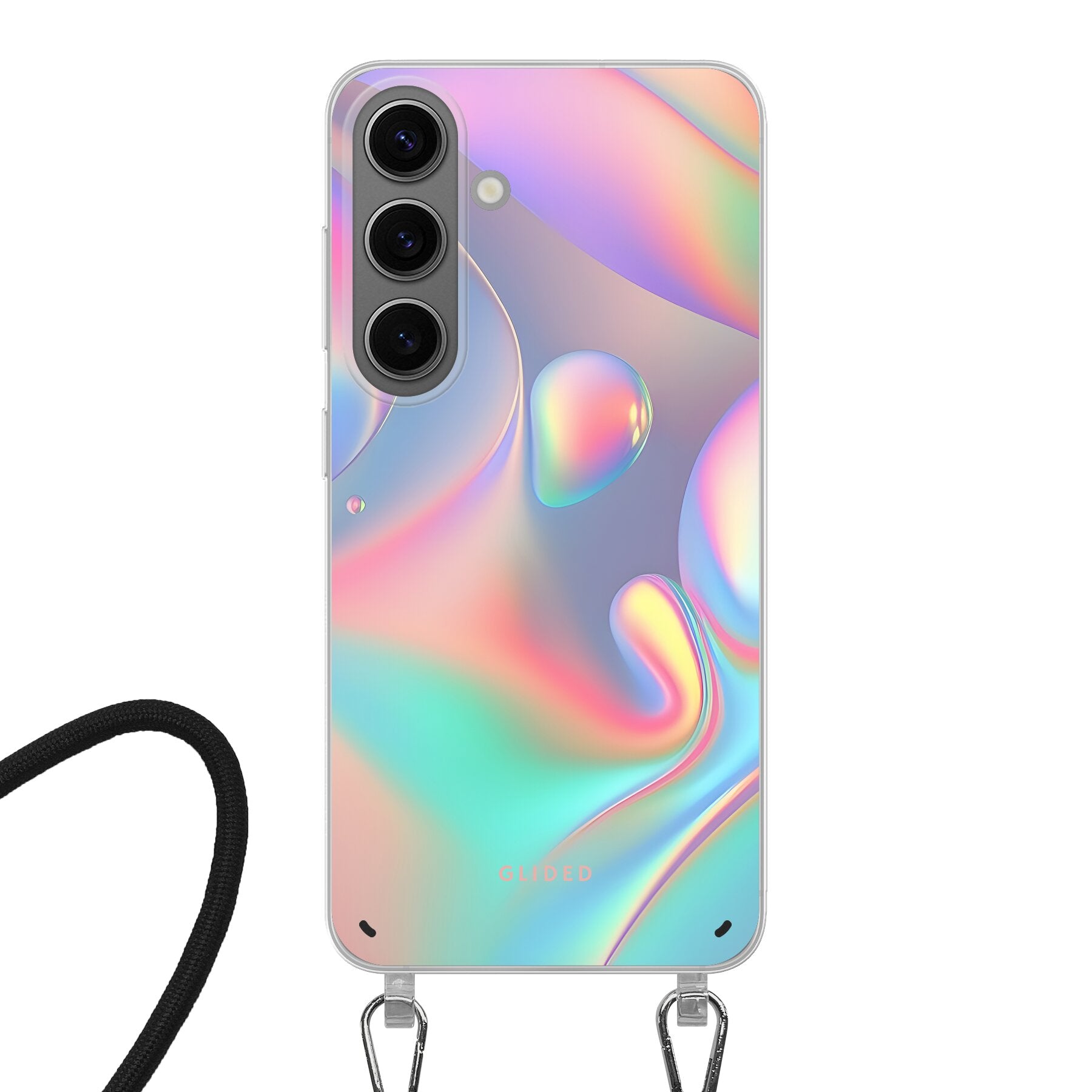 Holographic Aesthetic - Samsung Galaxy S24 Handyhülle Crossbody case mit Band