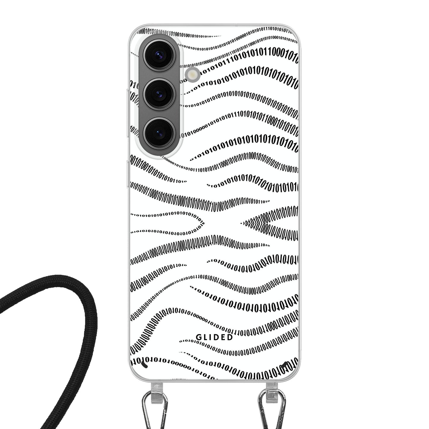 Binary Code - Samsung Galaxy S24 Handyhülle Crossbody case mit Band