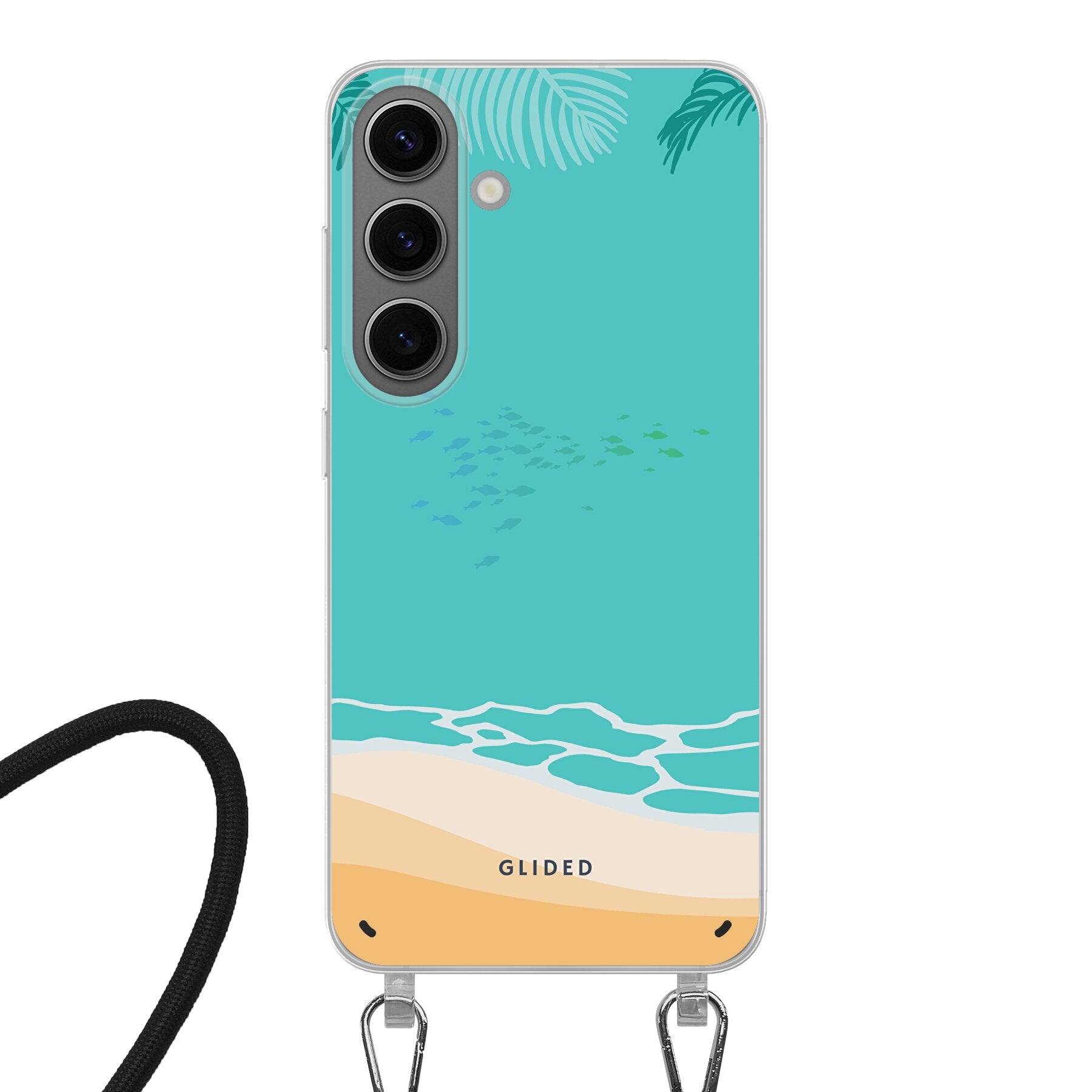 Beachy - Samsung Galaxy S24 Handyhülle Crossbody case mit Band
