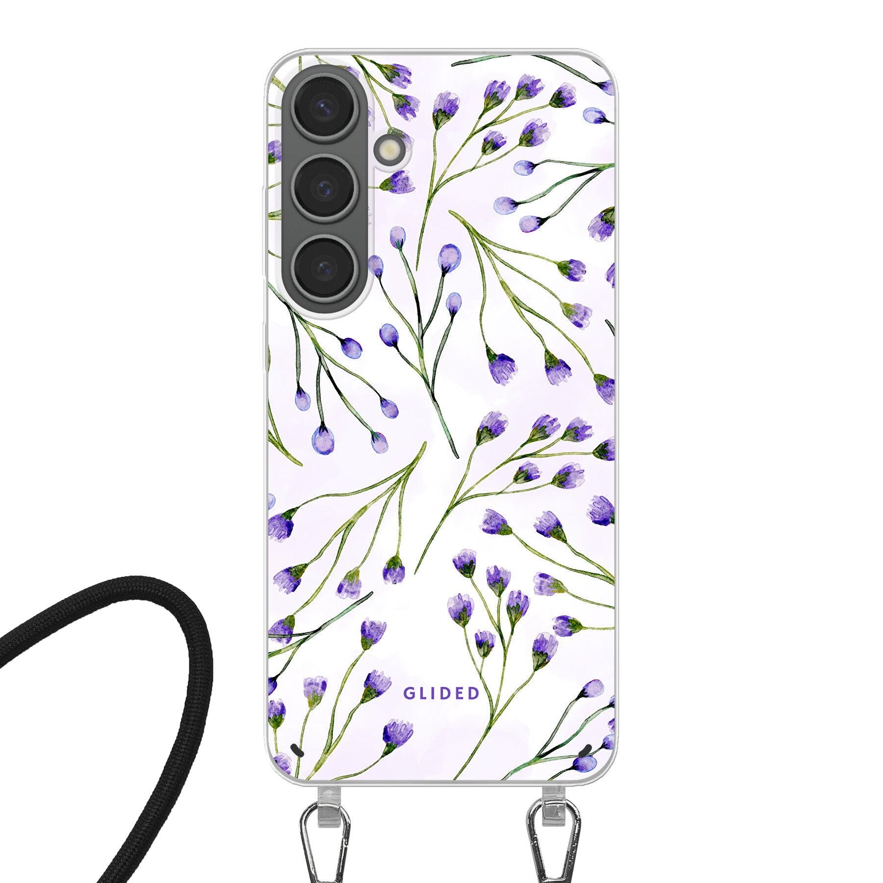 Violet Garden - Samsung Galaxy S24 Plus Handyhülle Crossbody case mit Band