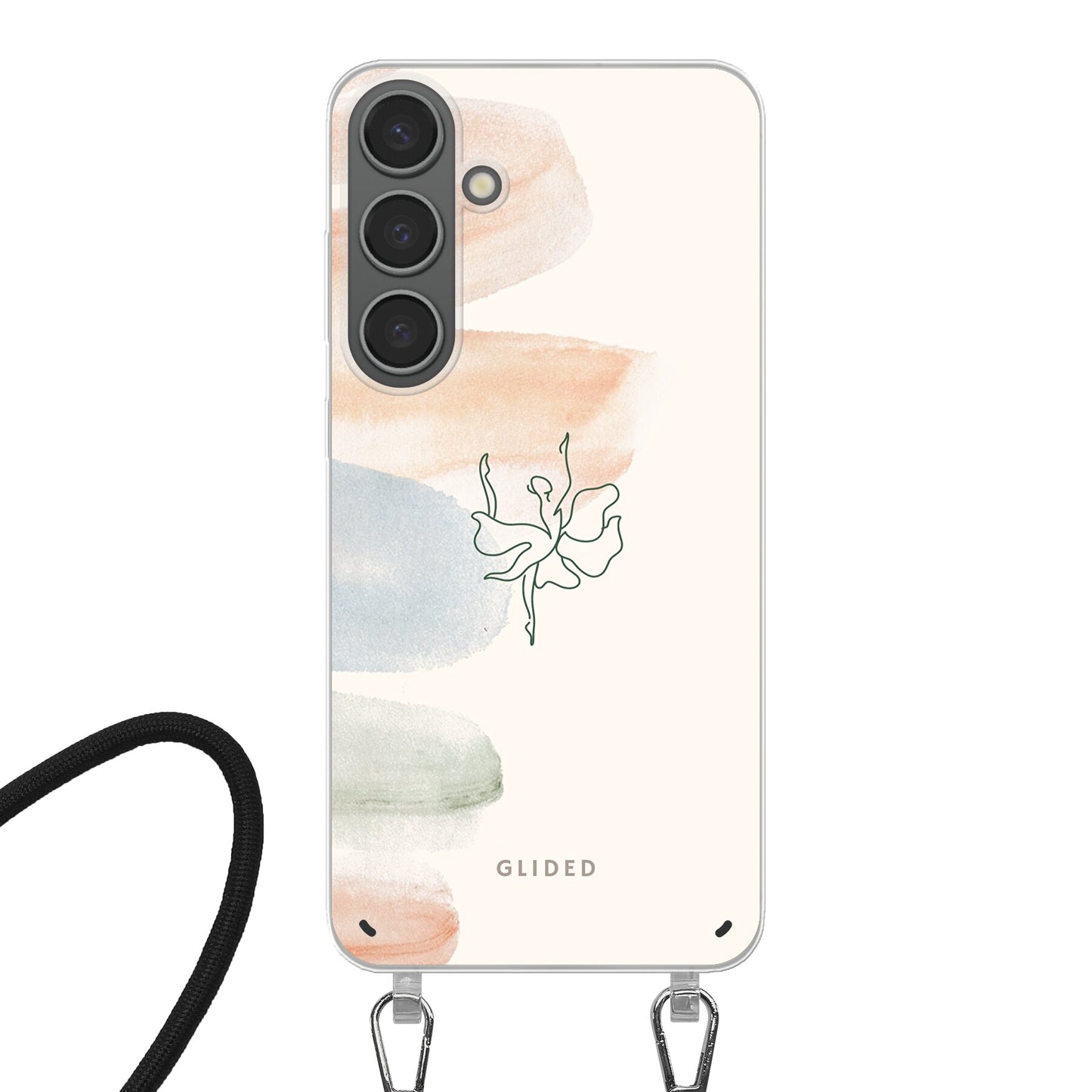 Aquarelle - Samsung Galaxy S24 Plus Handyhülle Crossbody case mit Band