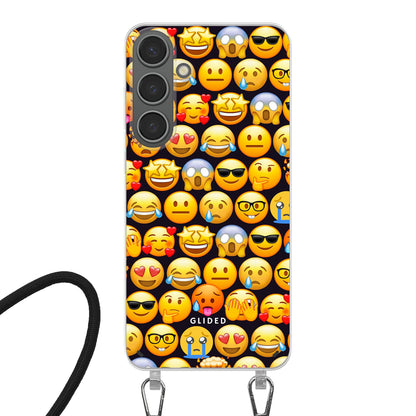Emoji Town - Samsung Galaxy S24 Plus Handyhülle Crossbody case mit Band