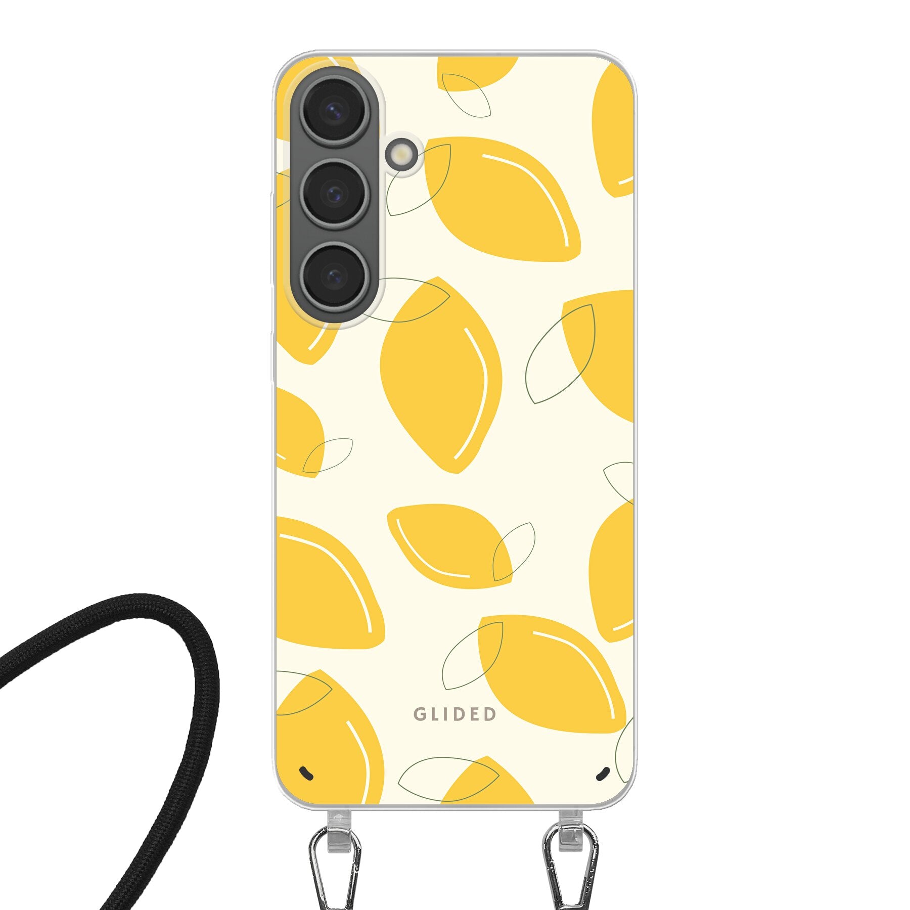 Abstract Lemon - Samsung Galaxy S24 Plus - Crossbody case mit Band