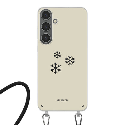 Snowflakes - Samsung Galaxy S24 Plus Handyhülle Crossbody case mit Band