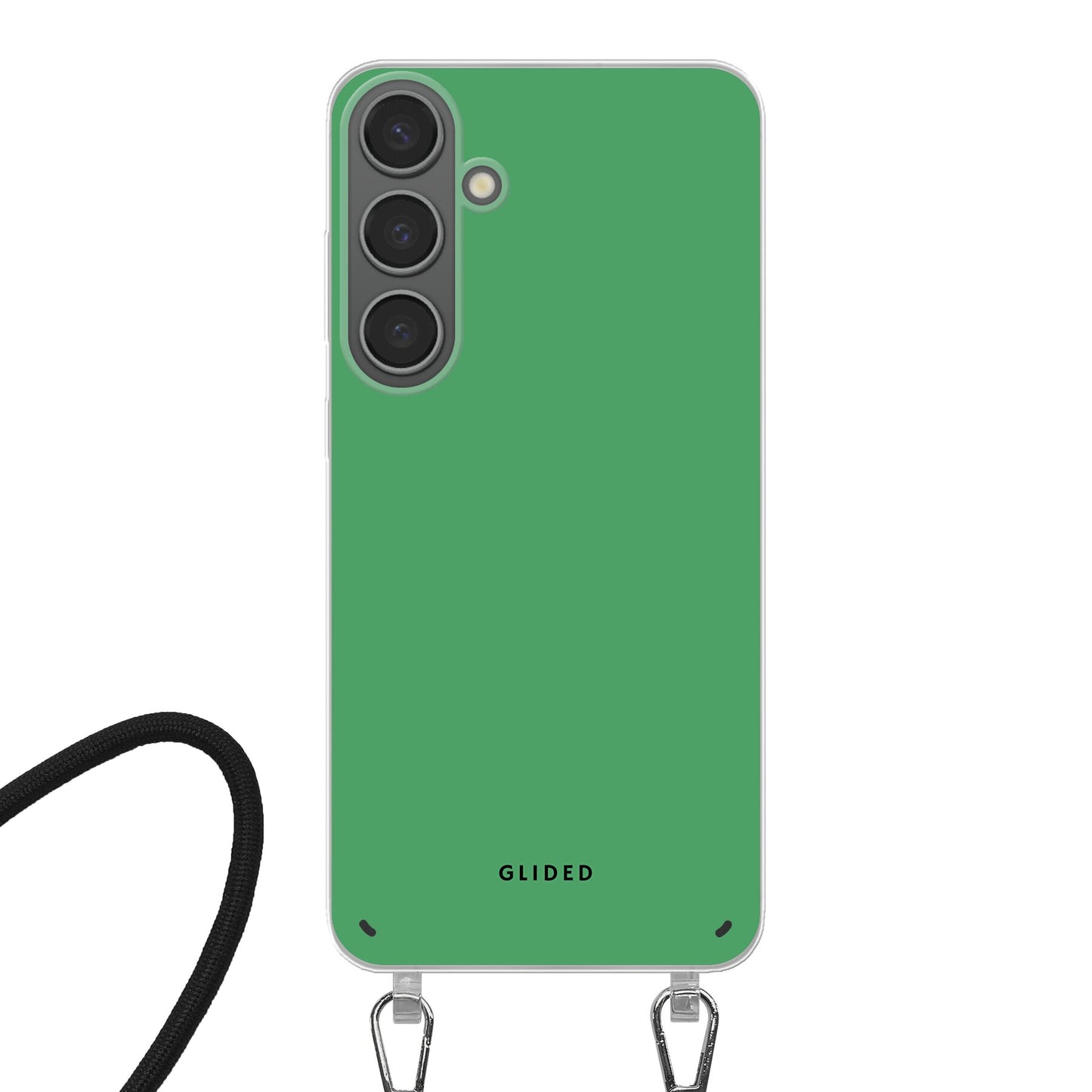 Green Elegance - Samsung Galaxy S24 Plus Handyhülle Crossbody case mit Band
