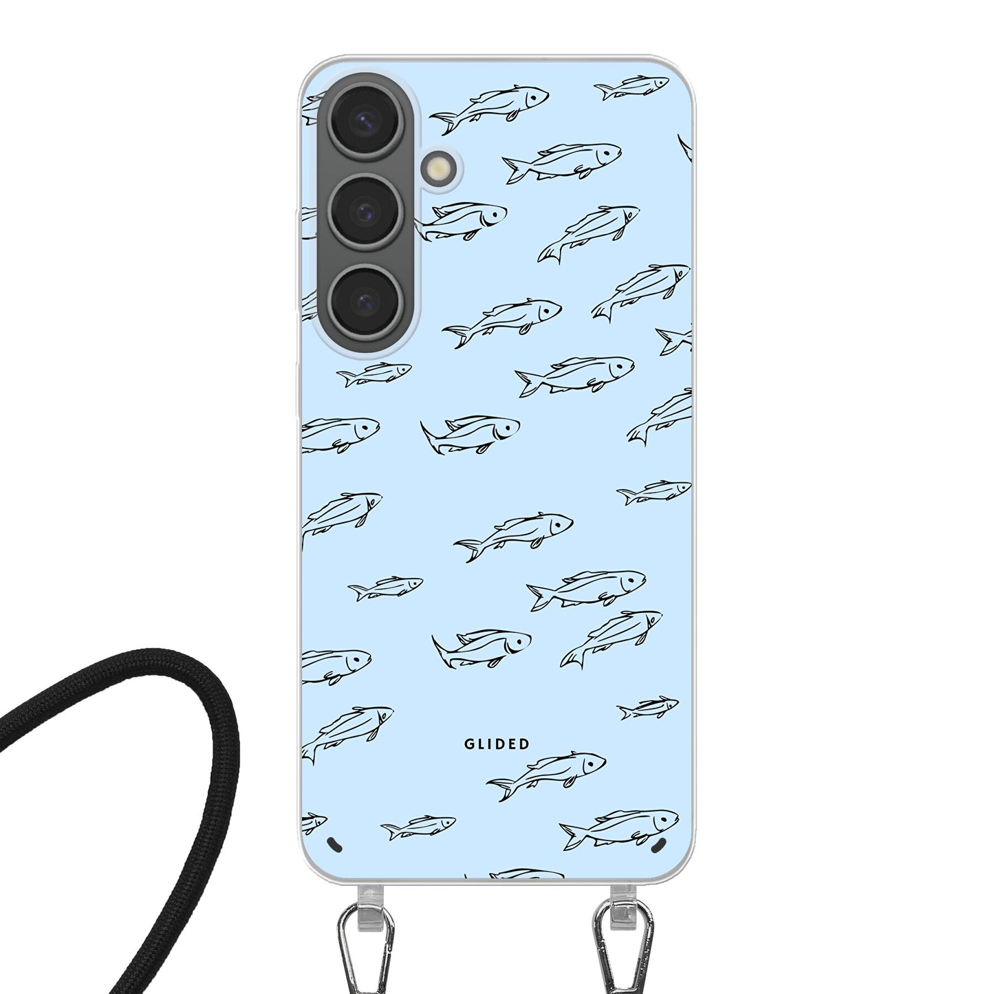 Fishy - Samsung Galaxy S24 Plus Handyhülle Crossbody case mit Band