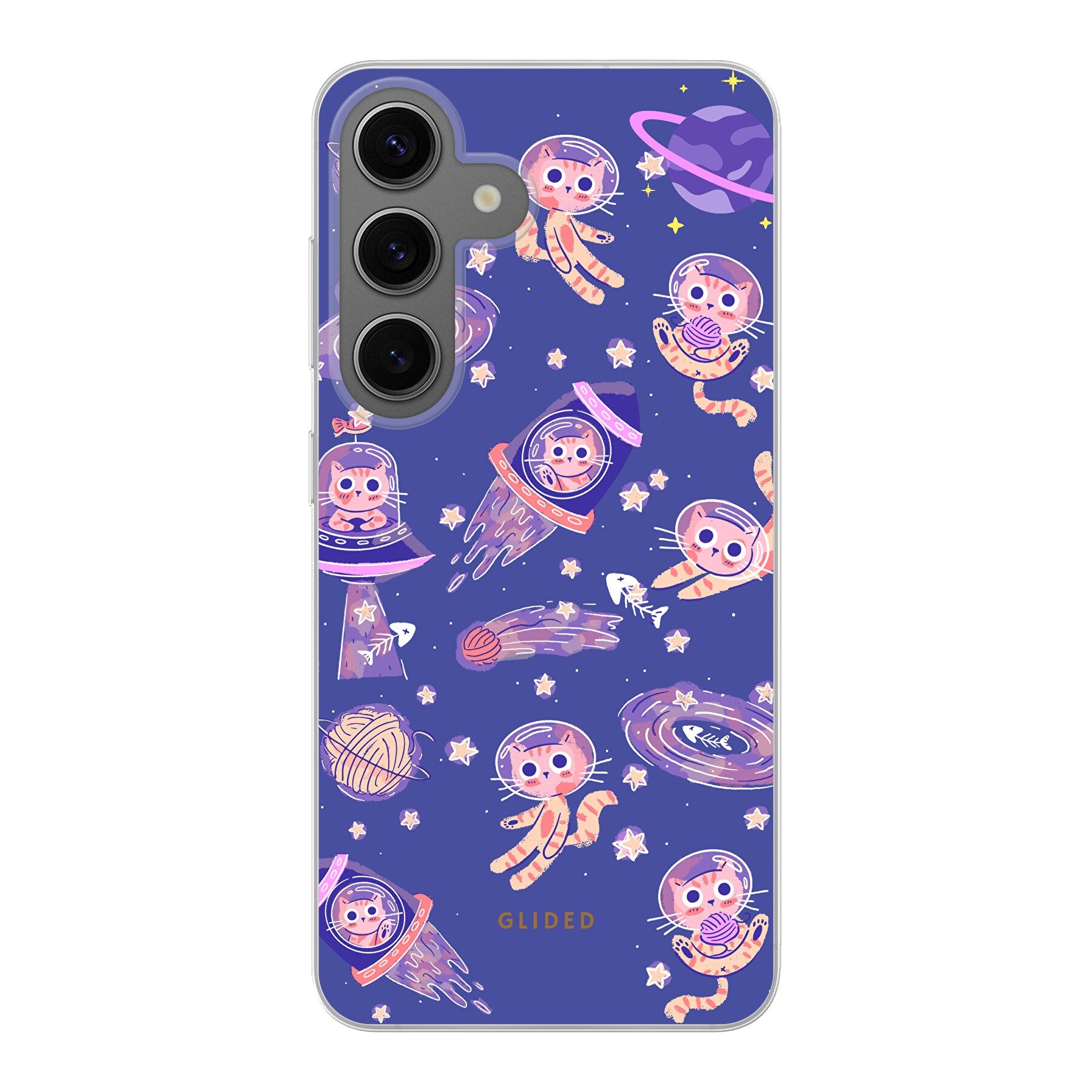 Space Cat - Samsung Galaxy S24 Handyhülle Soft case