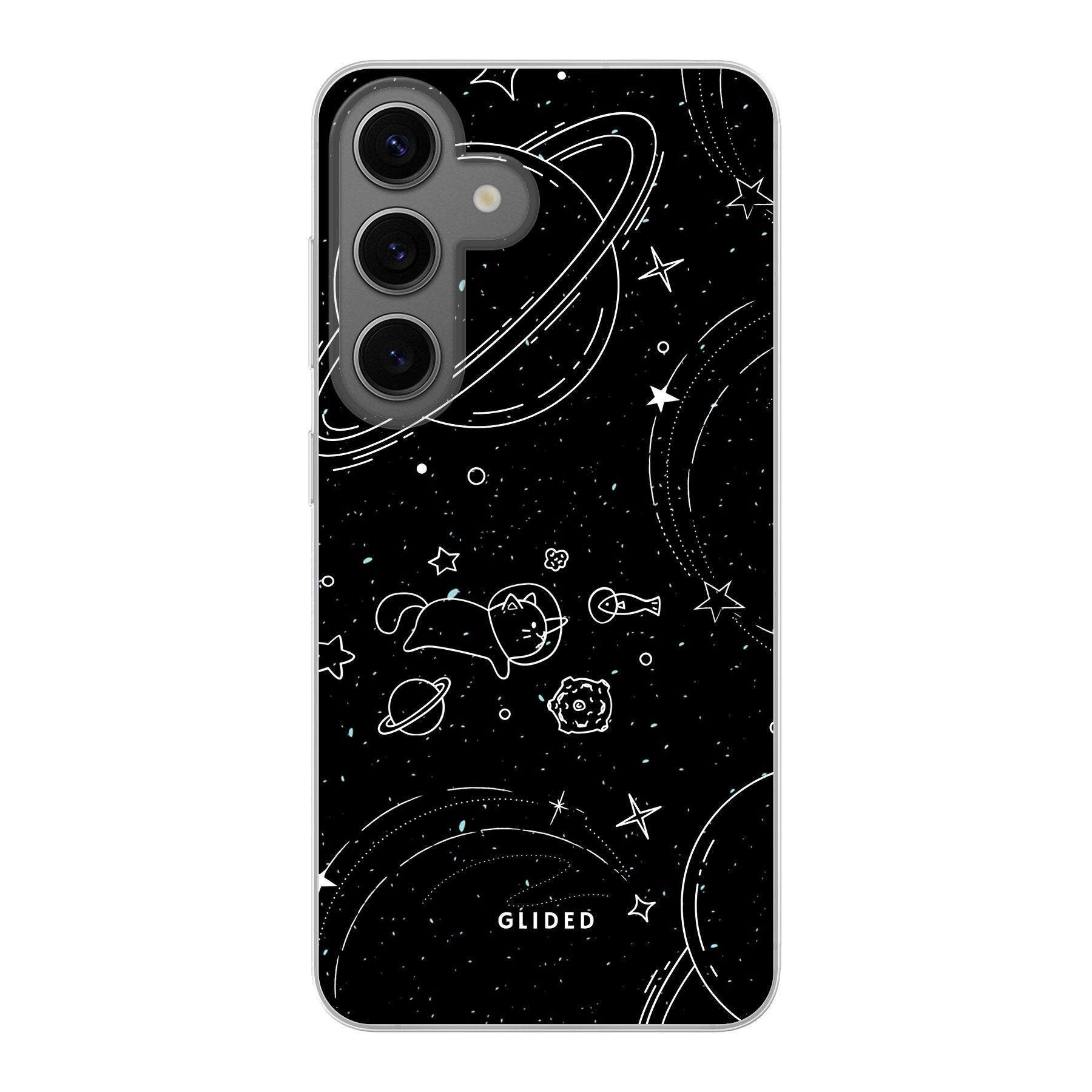 Cosmic Cat - Samsung Galaxy S24 Handyhülle Soft case