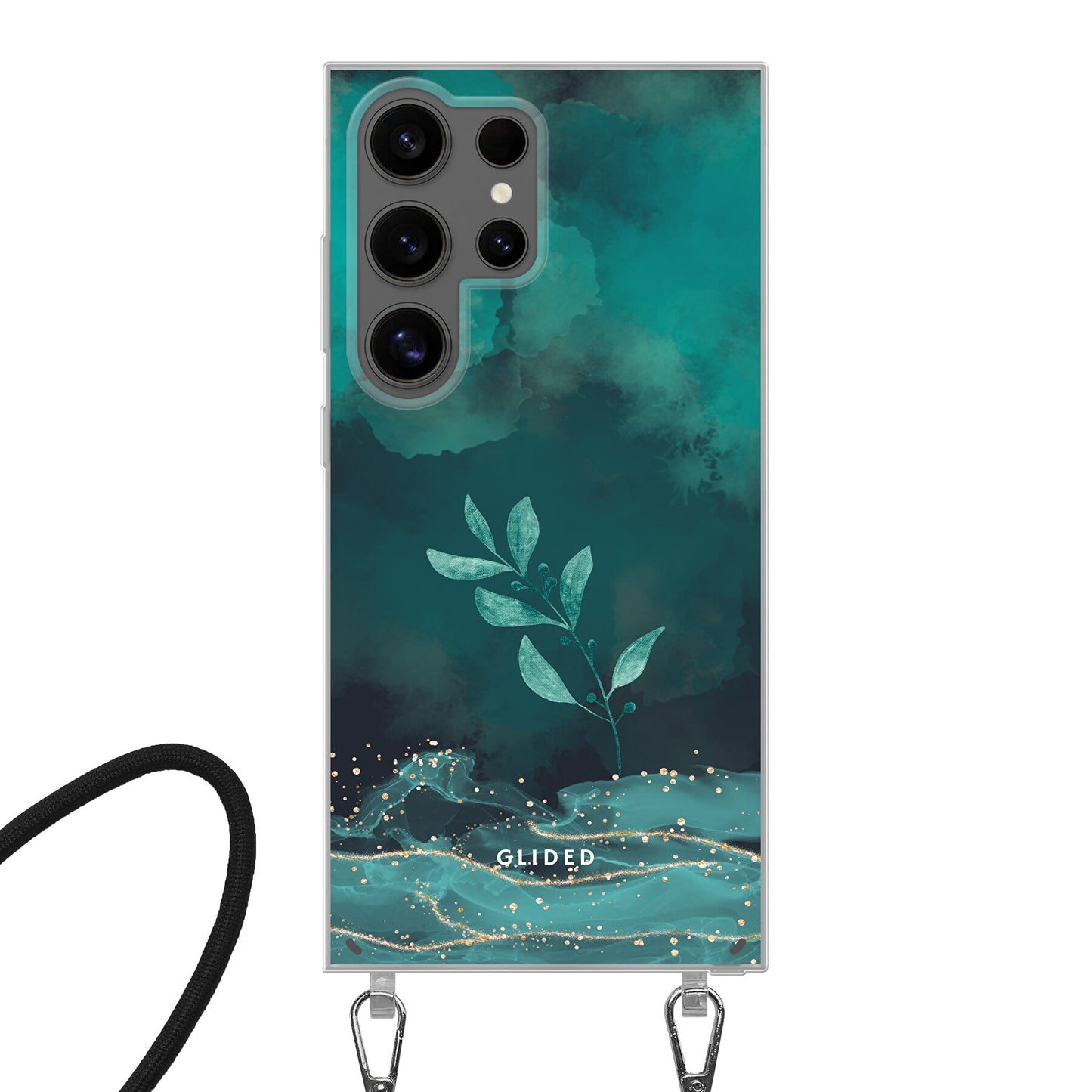 Mystic Bloom - Samsung Galaxy S24 Ultra Handyhülle Crossbody case mit Band