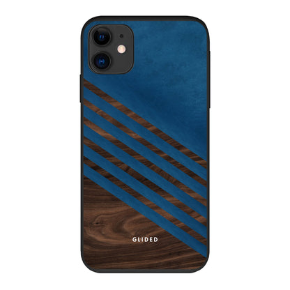 Blue Wood - iPhone 11 Handyhülle Biologisch Abbaubar