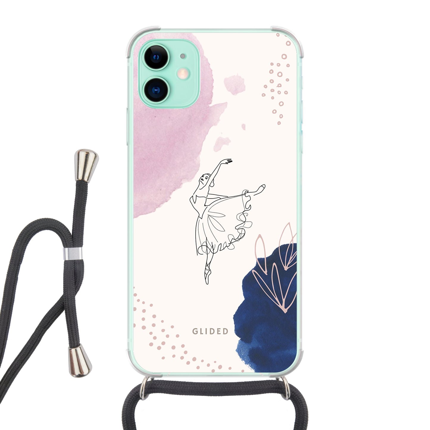 Grace - iPhone 11 Handyhülle Crossbody case mit Band