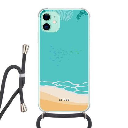 Beachy - iPhone 11 Handyhülle Crossbody case mit Band