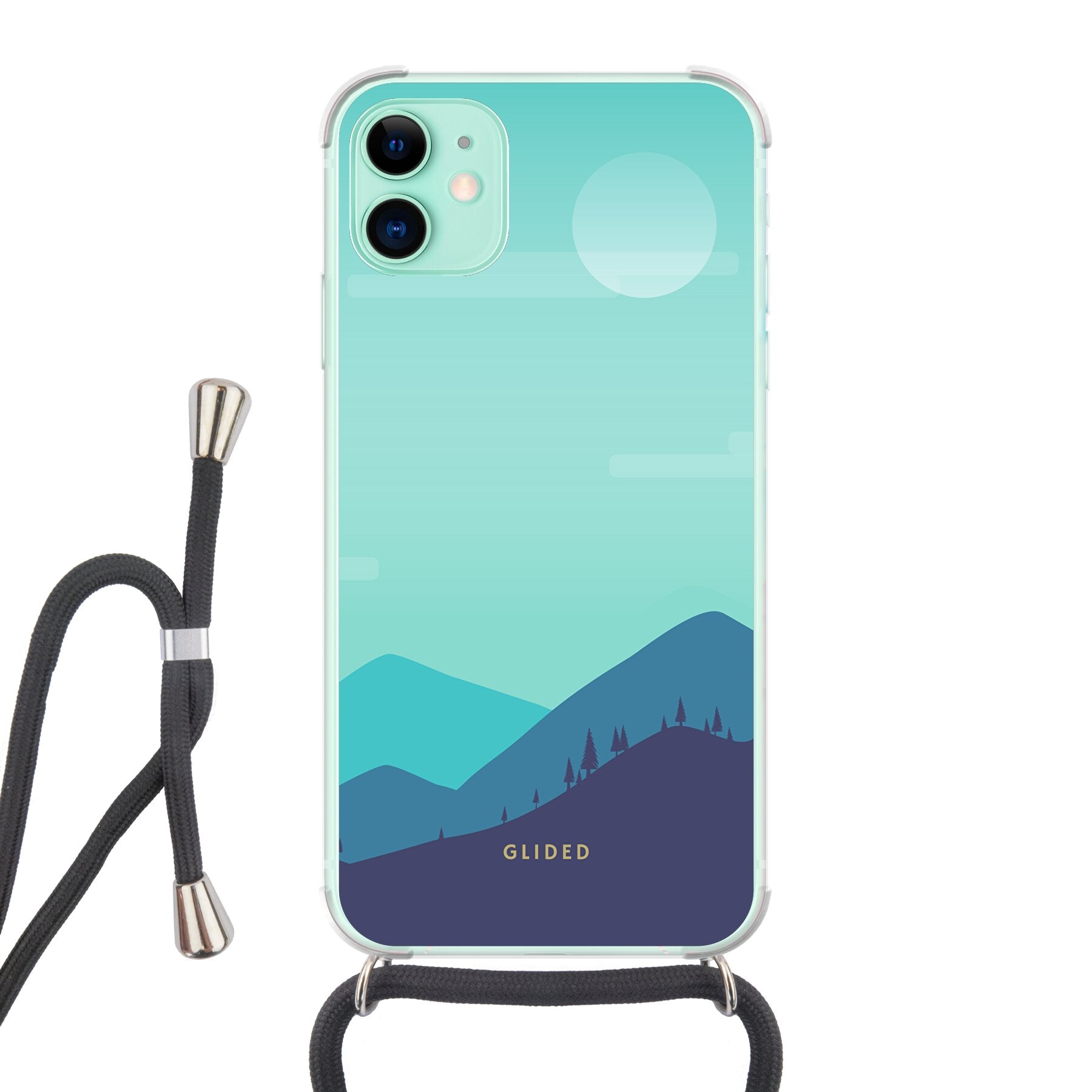 'Alpine' - iPhone 11 Handyhülle Crossbody case mit Band