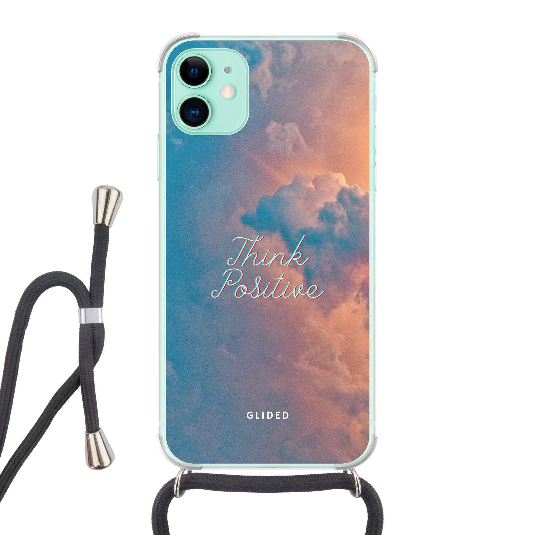 Think positive - iPhone 11 Handyhülle Crossbody case mit Band