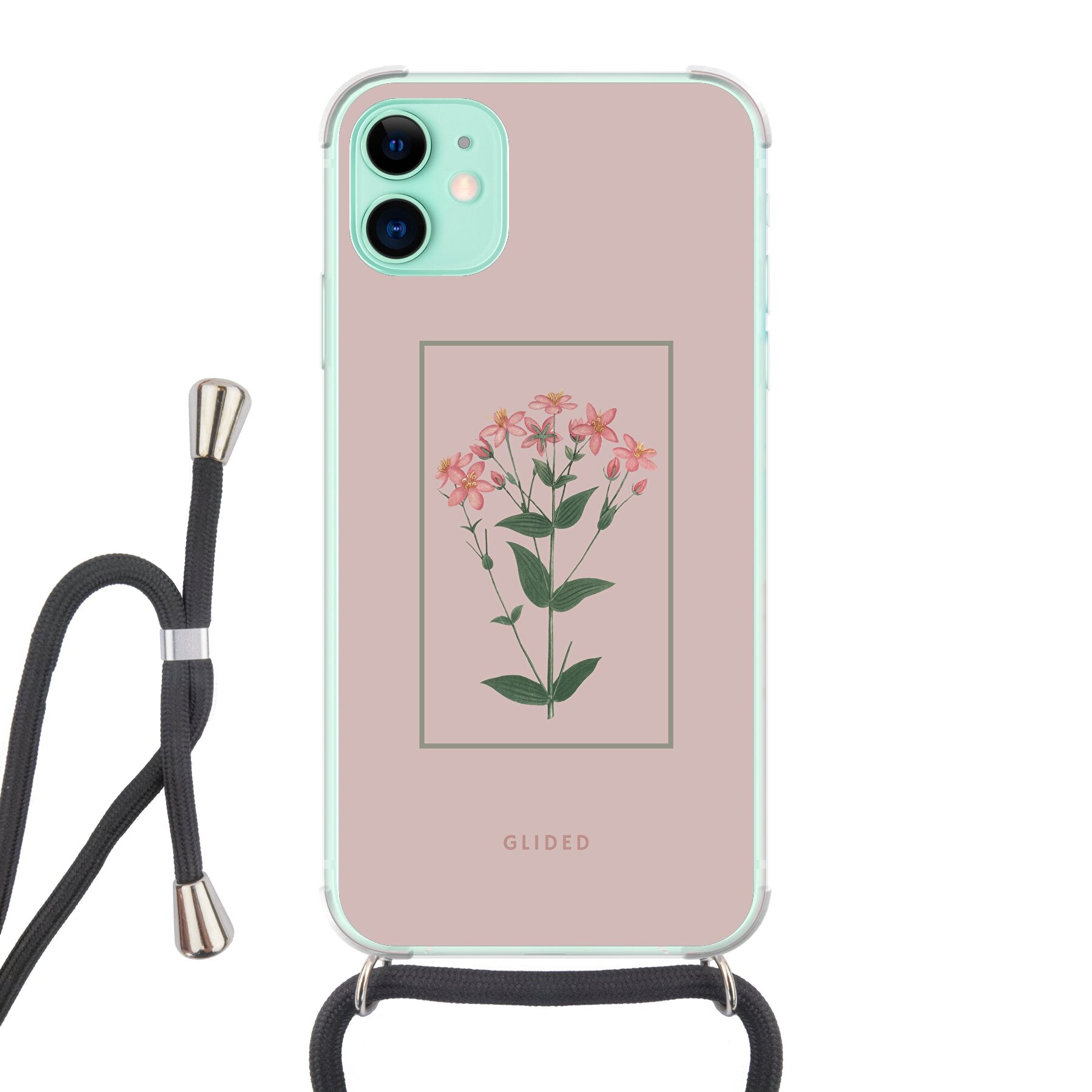 Blossy - iPhone 11 Handyhülle Crossbody case mit Band