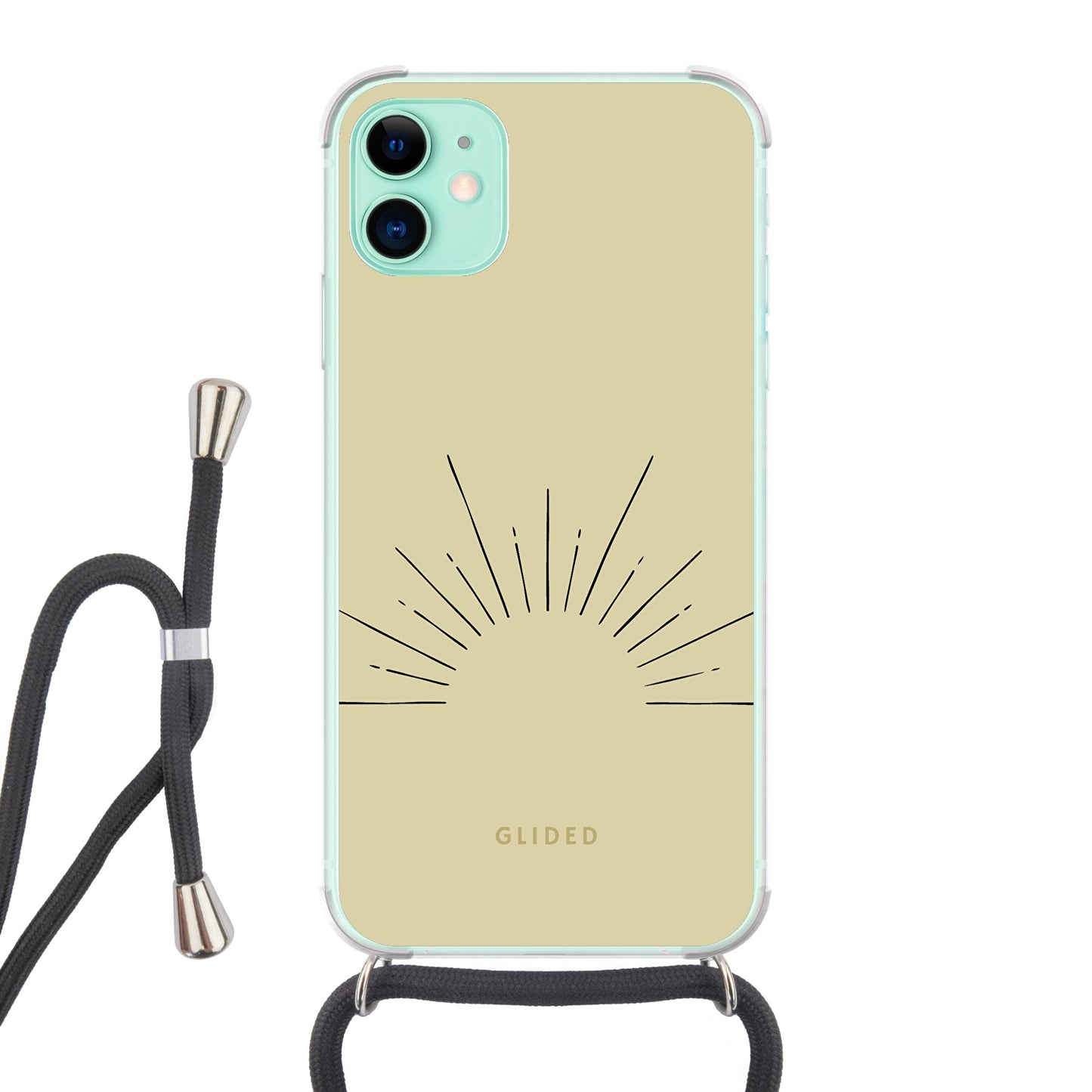 Sunrise - iPhone 11 Handyhülle Crossbody case mit Band