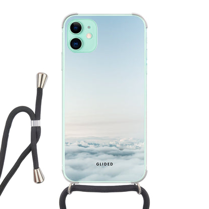 Cloudy - iPhone 11 Handyhülle Crossbody case mit Band