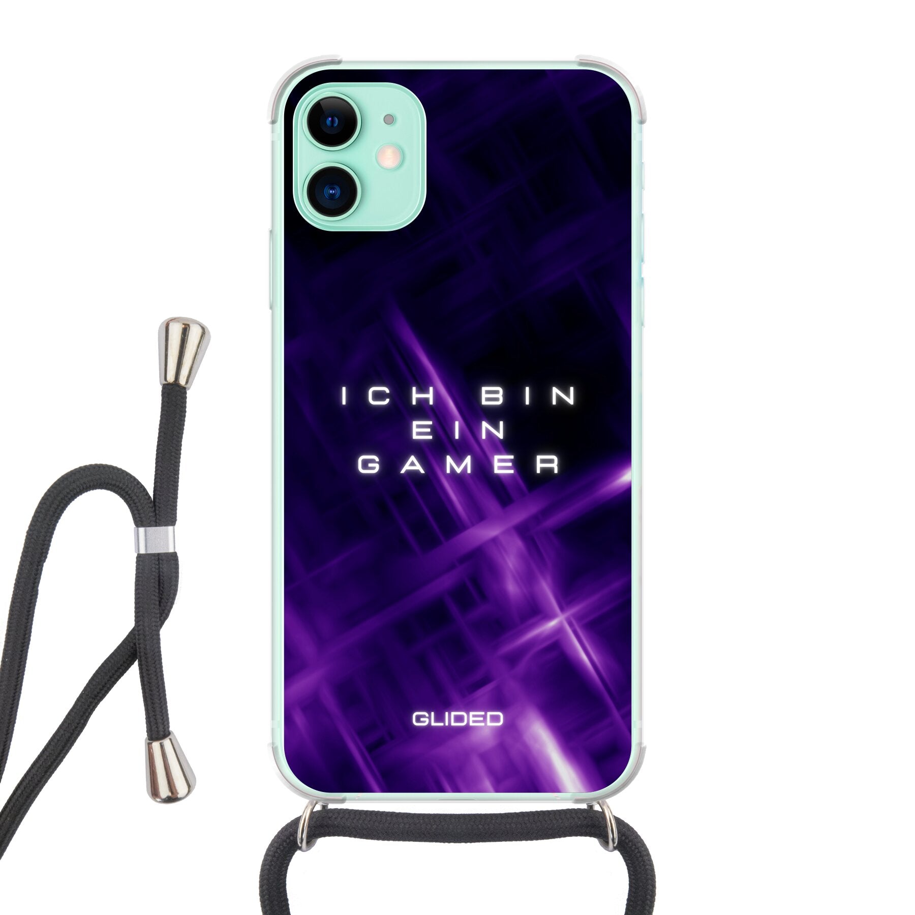 Gamer - iPhone 11 Handyhülle Crossbody case mit Band