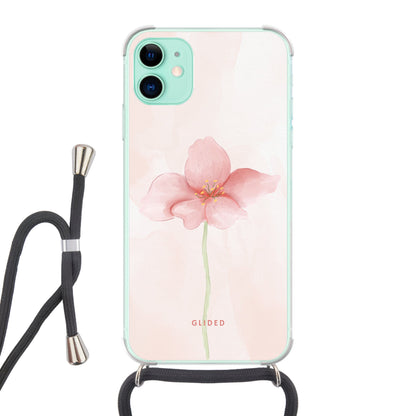 Pastel Flower - iPhone 11 Handyhülle Crossbody case mit Band
