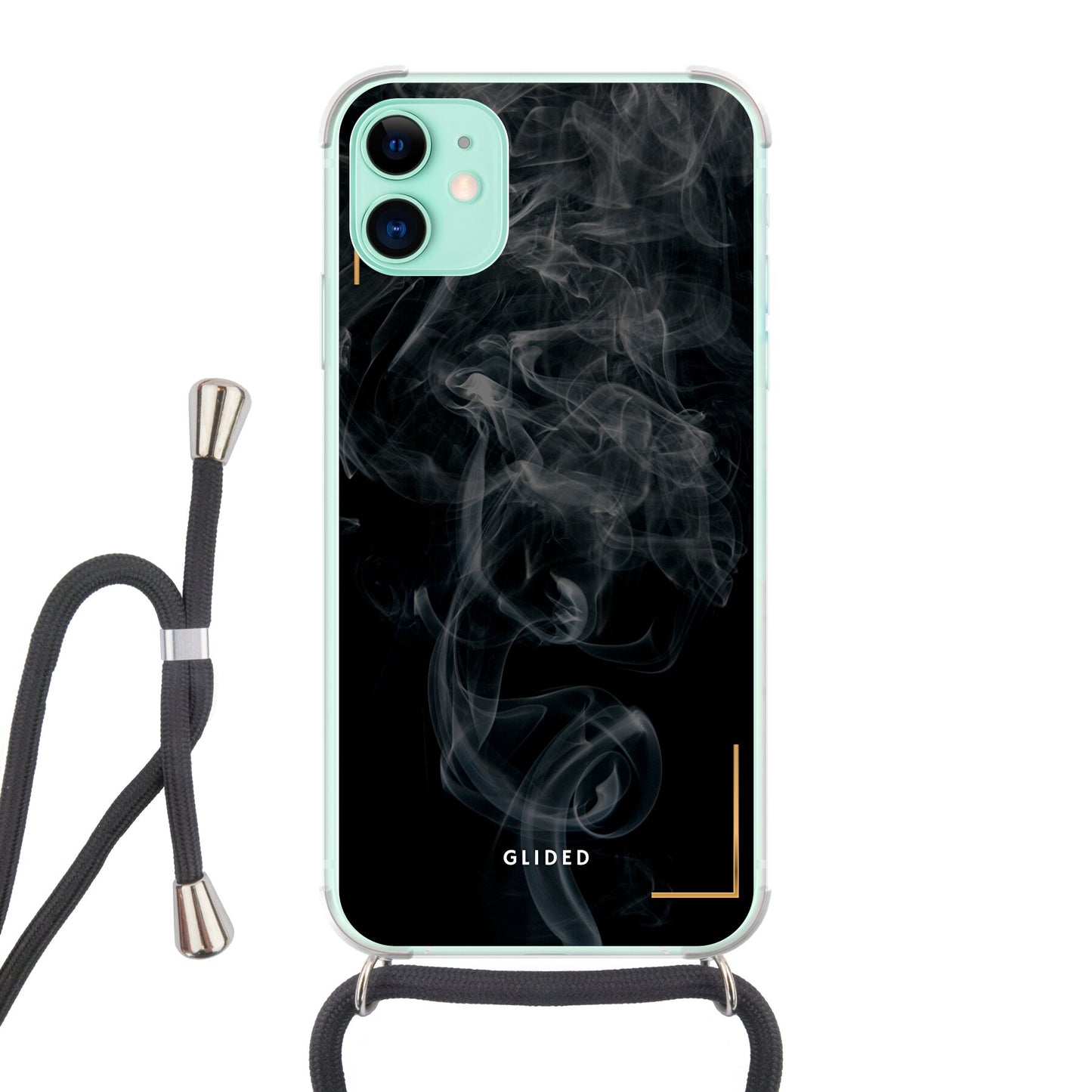 Black Mystery - iPhone 11 Handyhülle Crossbody case mit Band