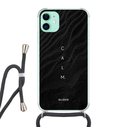 Calm - iPhone 11 Handyhülle Crossbody case mit Band