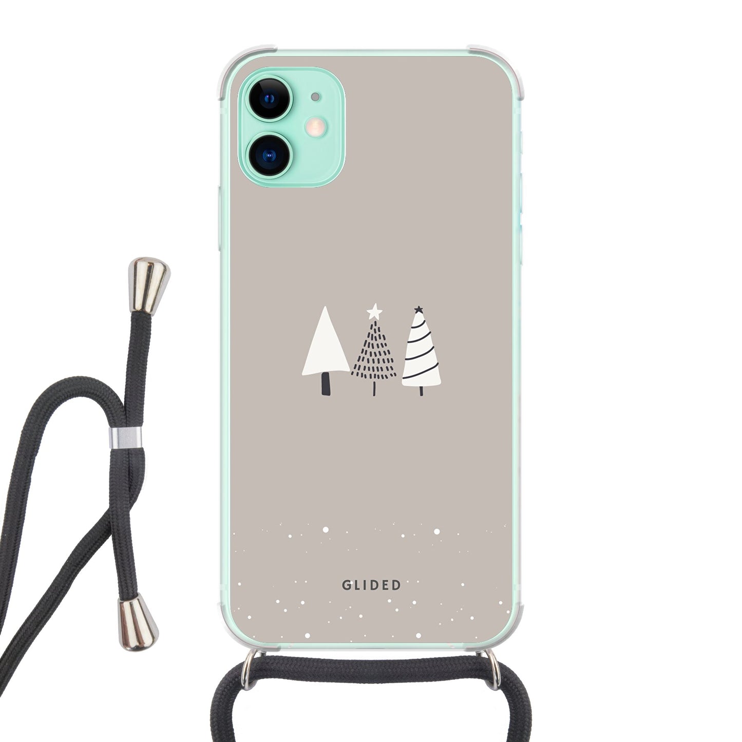 Snowscape - iPhone 11 Handyhülle Crossbody case mit Band