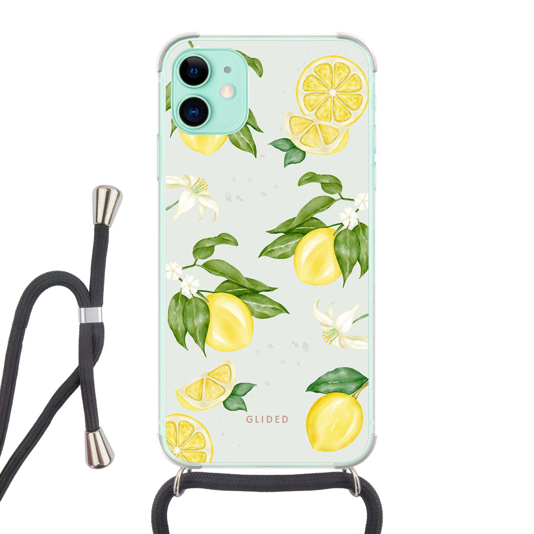 Lemon Beauty - iPhone 11 Handyhülle Crossbody case mit Band