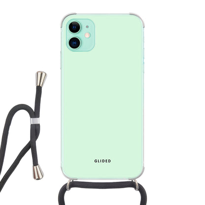 Mint Breeze - iPhone 11 Handyhülle Crossbody case mit Band