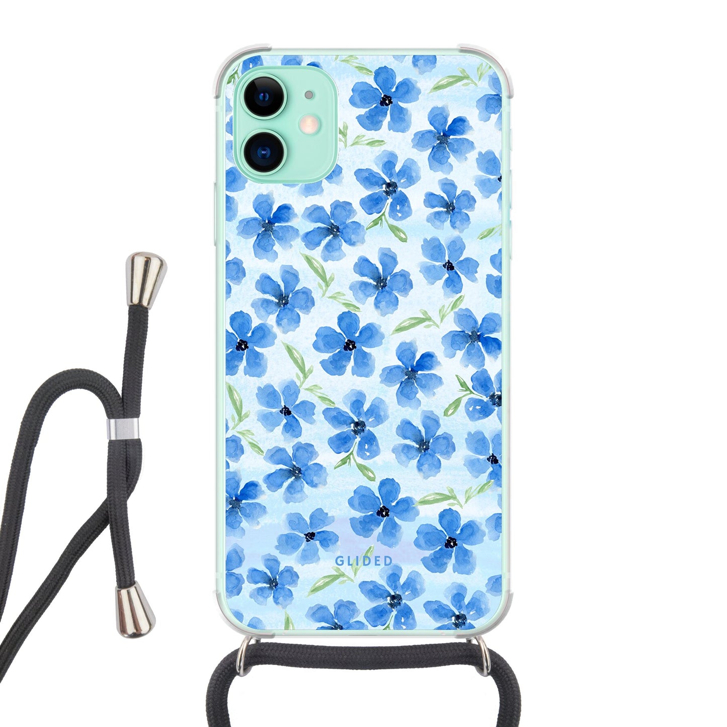 Ocean Blooms - iPhone 11 Handyhülle Crossbody case mit Band