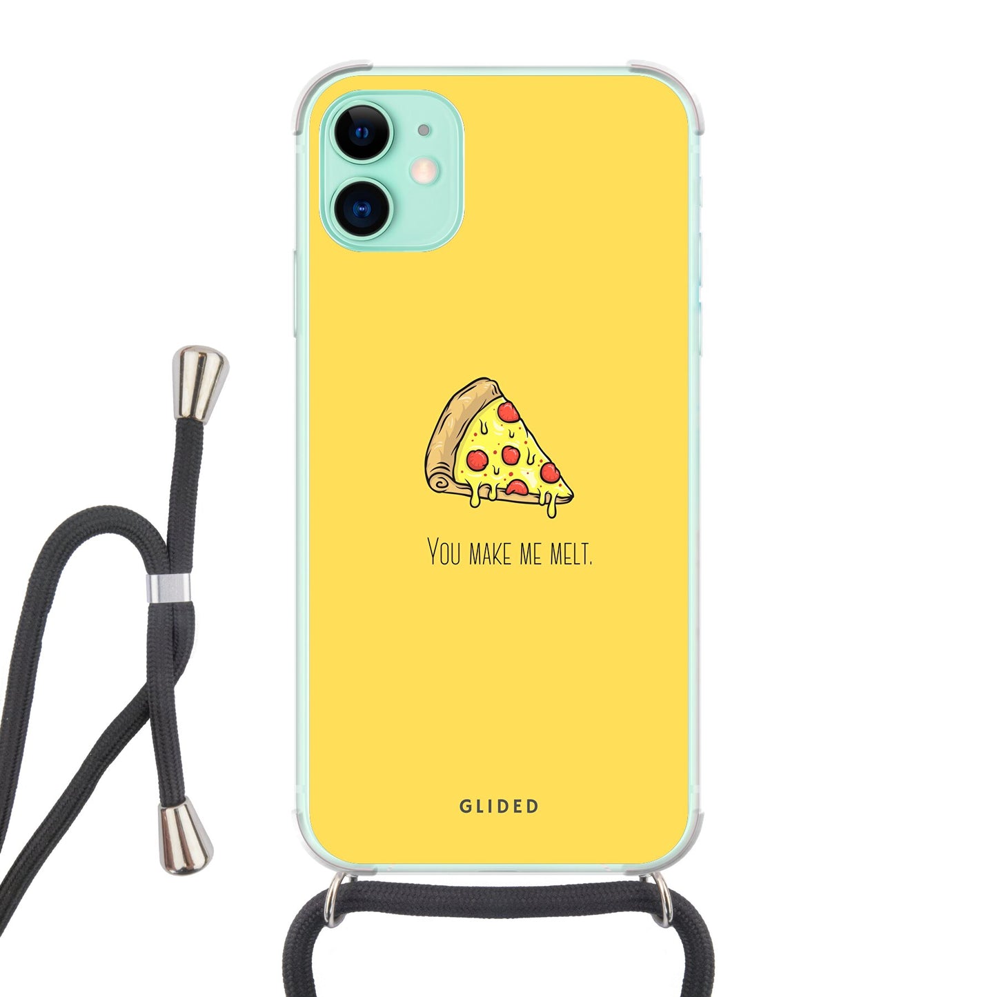 Flirty Pizza - iPhone 11 - Crossbody case mit Band