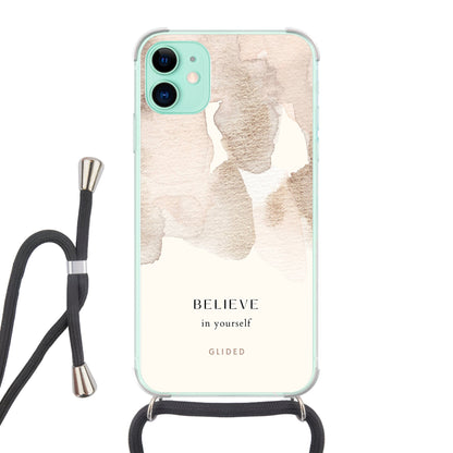 Believe in yourself - iPhone 11 Handyhülle Crossbody case mit Band