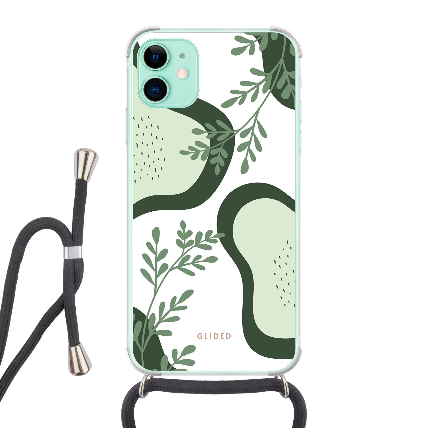 Avocado - iPhone 11 Handyhülle Crossbody case mit Band