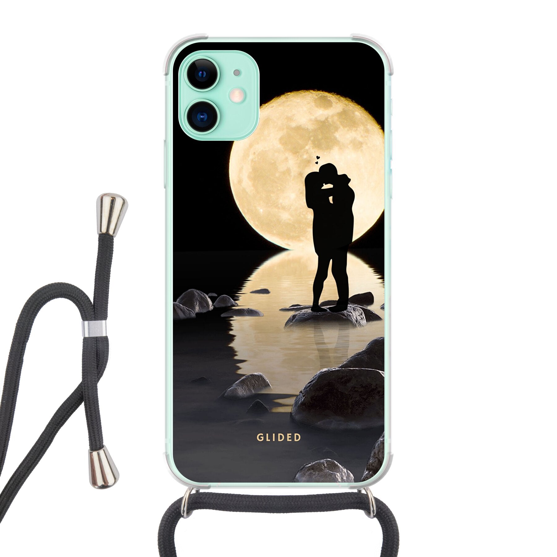 Moonlight - iPhone 11 Handyhülle Crossbody case mit Band