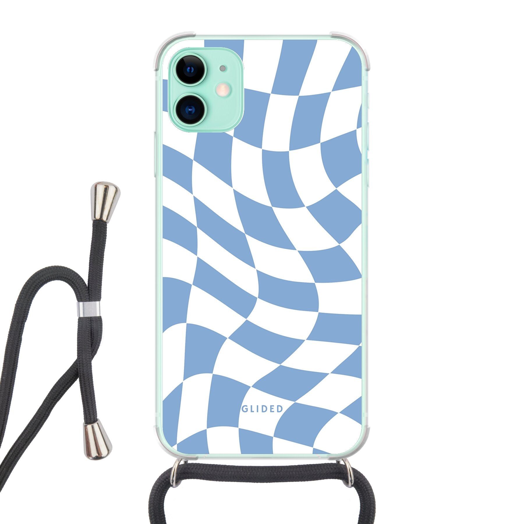 Blue Chess - iPhone 11 Handyhülle Crossbody case mit Band