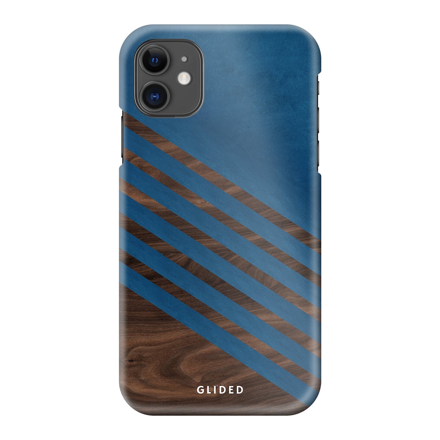 Blue Wood - iPhone 11 Handyhülle Hard Case