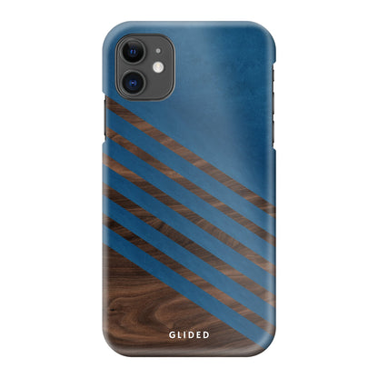 Blue Wood - iPhone 11 Handyhülle Hard Case