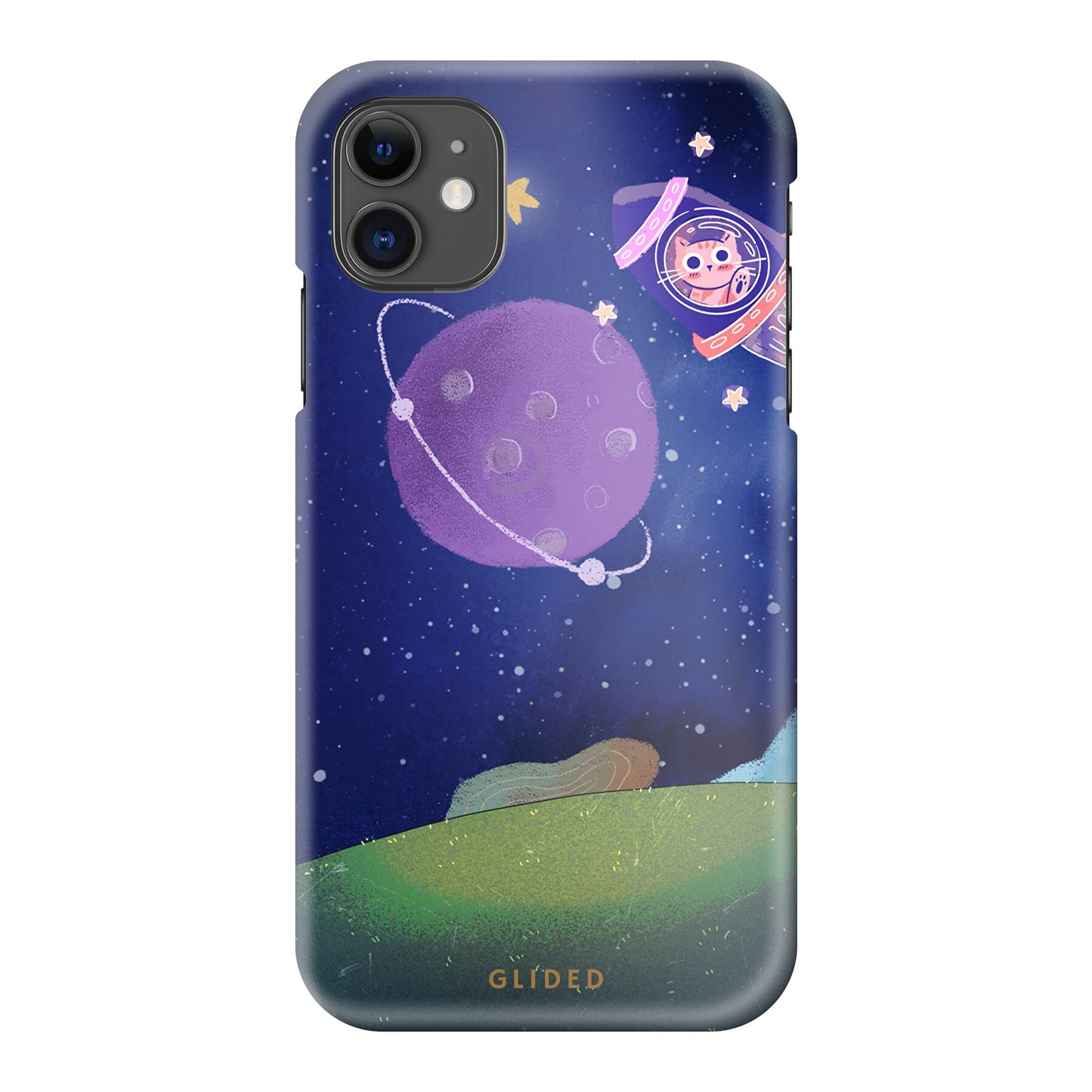 Galaxy Cat - iPhone 11 Handyhülle Hard Case