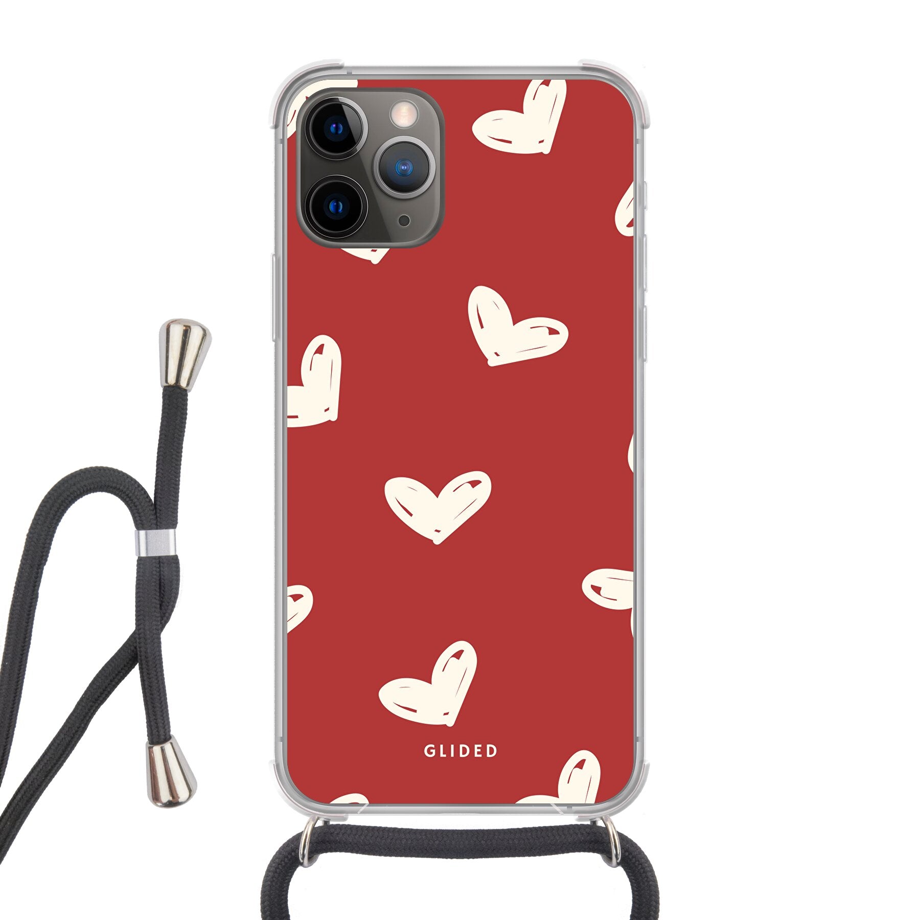 Red Love - iPhone 11 Pro - Crossbody case mit Band