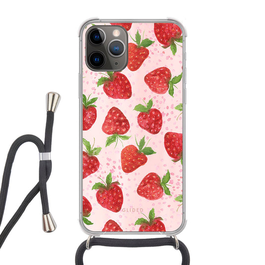 Strawberry Dream - iPhone 11 Pro Handyhülle Crossbody case mit Band