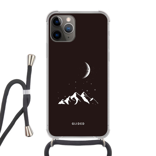 Midnight Peaks - iPhone 11 Pro Handyhülle Crossbody case mit Band