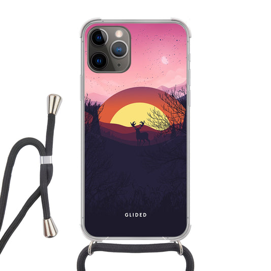 Sunset Majesty - iPhone 11 Pro Handyhülle Crossbody case mit Band