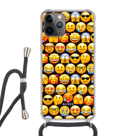 Emoji Town - iPhone 11 Pro Handyhülle Crossbody case mit Band