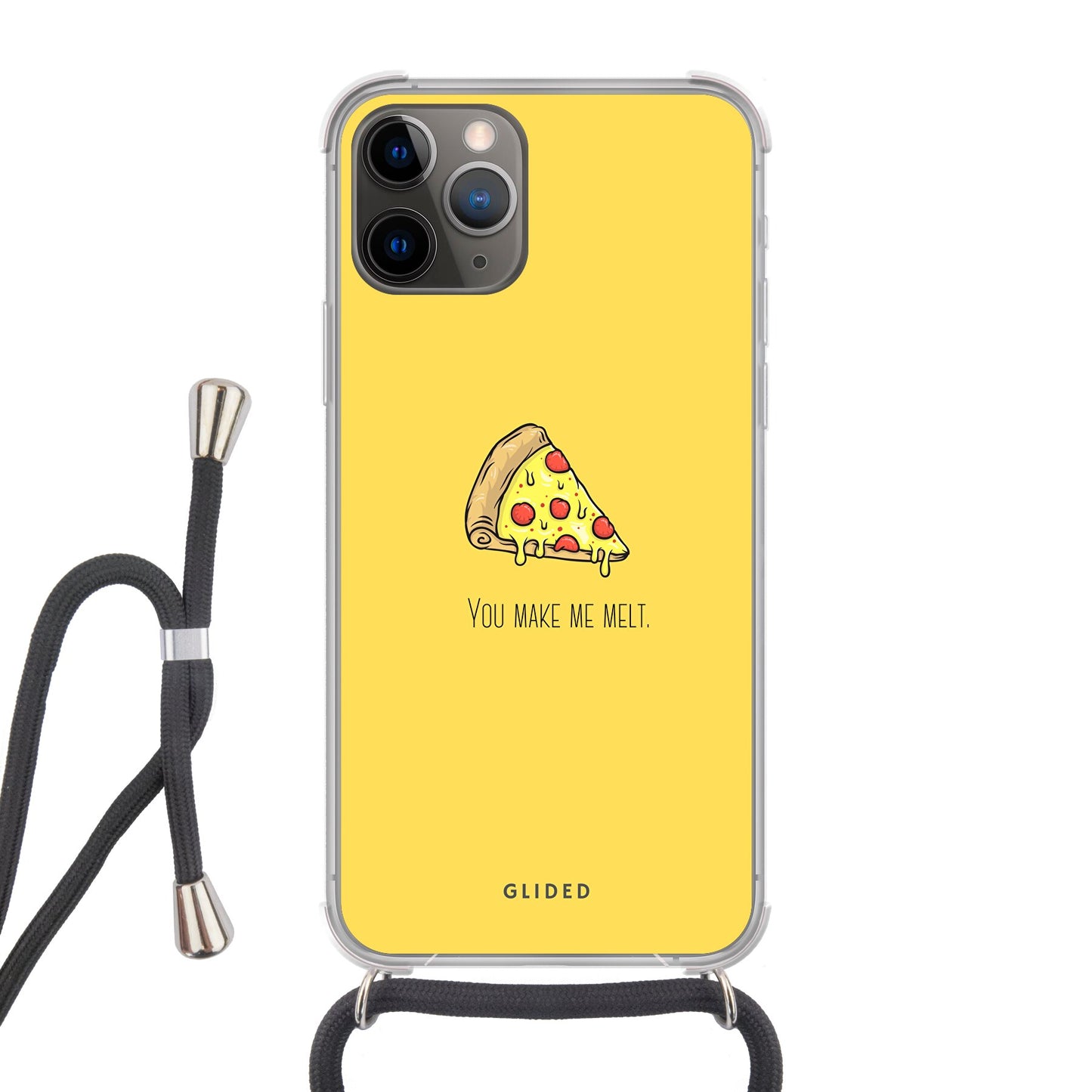 Flirty Pizza - iPhone 11 Pro - Crossbody case mit Band